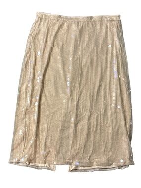 Old Navy Gold Sequin Midi Skirt